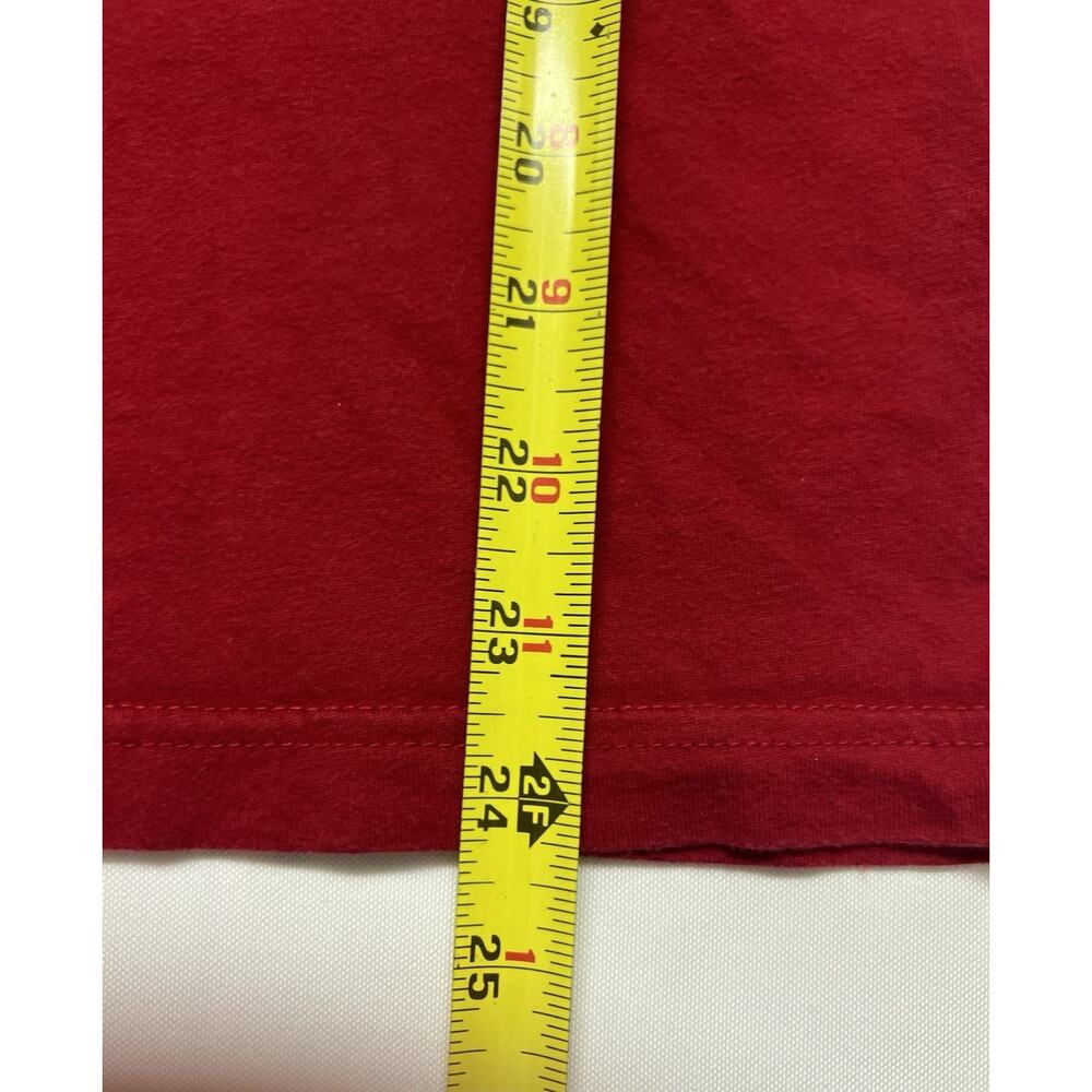 Hollister Men's Y2K Red Long Sleeve Puff Logo Cotton Size XL 2000's Seagull - Picture 5 of 7